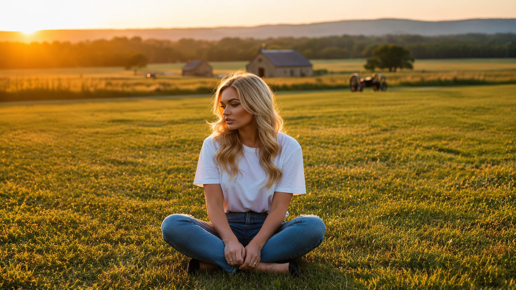 Kristin in a warm, everyday outdoor moment.